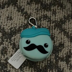 Cute Mustache bath, and Bodyworks hand sanitizer holder
